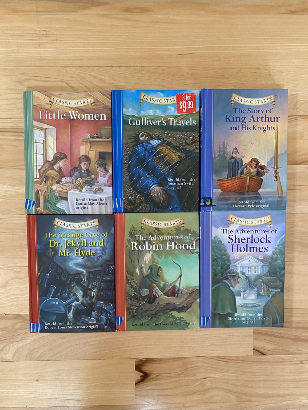Classic Starts Books Series Lot of 6 Books Used Classics for Kids